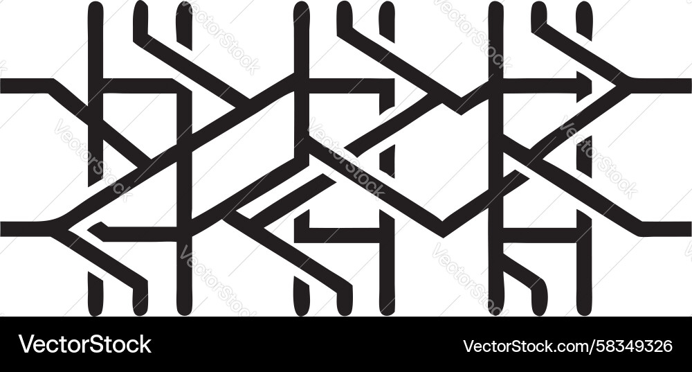 Complex Line Maze Pattern Vector Image