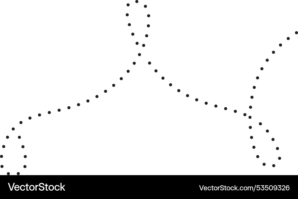 Handdrawn abstract dashed line vector image