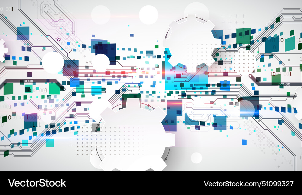 Abstract technological background with squares Abstract technological background with squares vector image