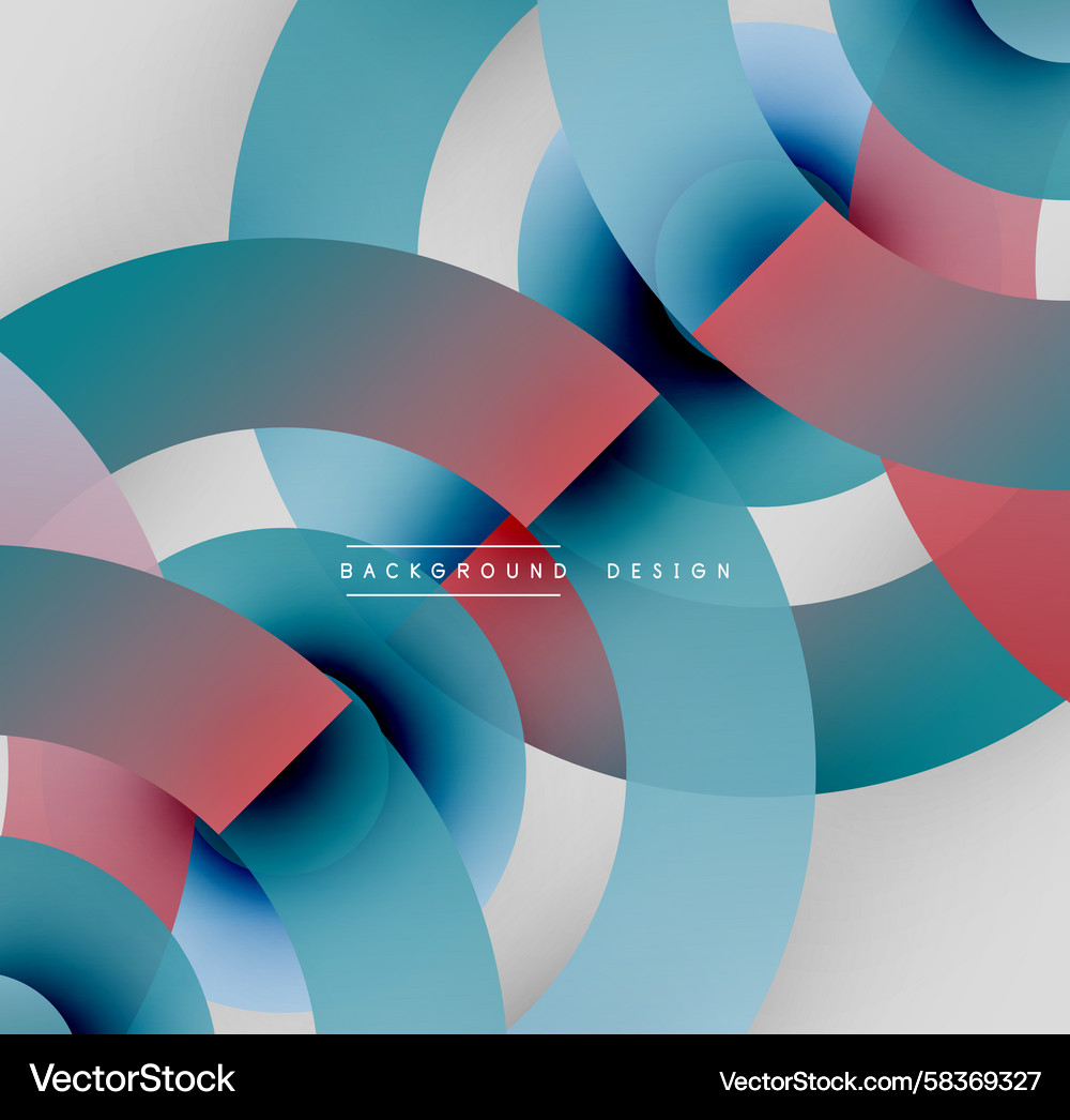 Dynamic Overlapping Circles Vector Image
