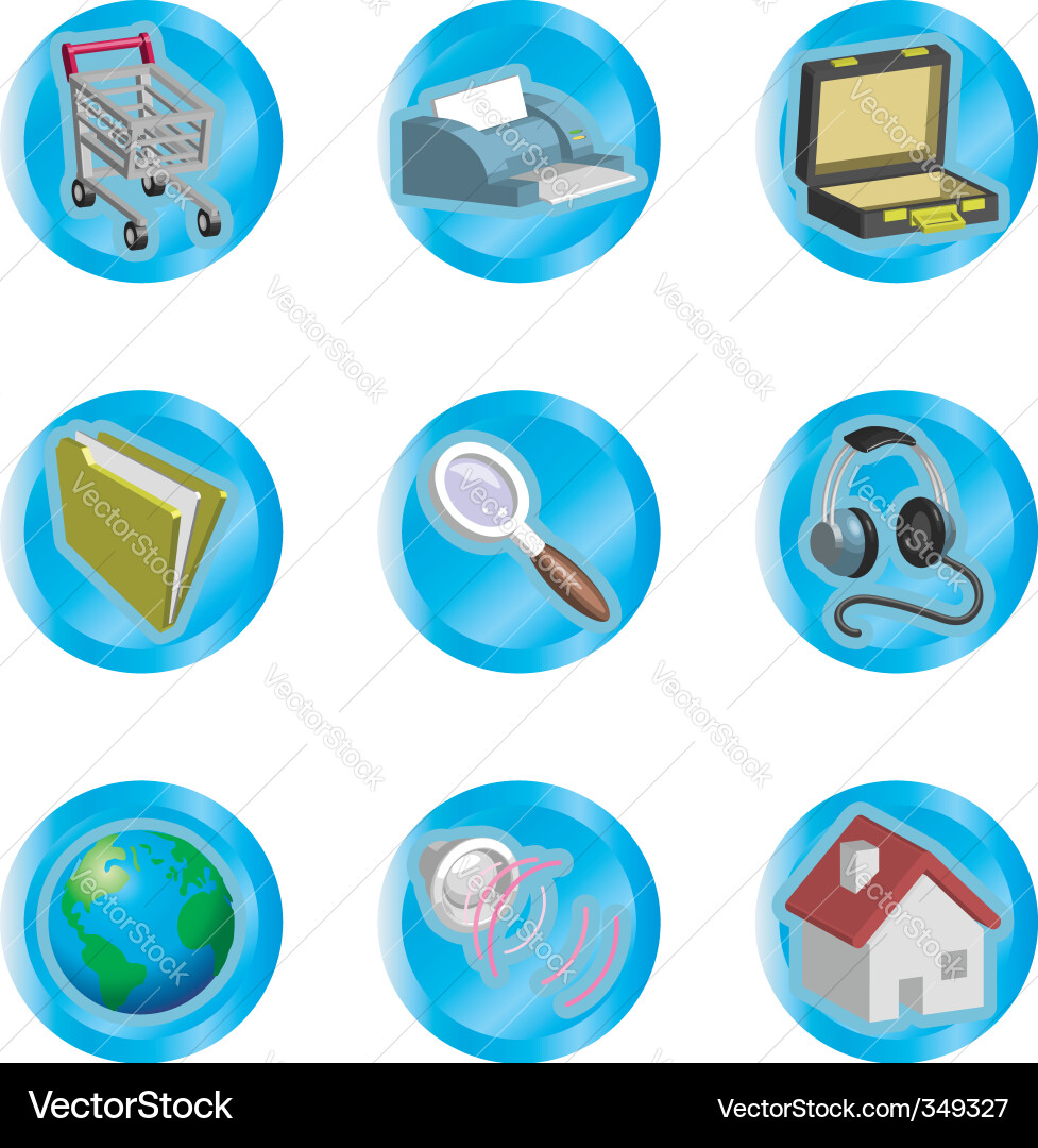 Internet web icons Vector Image