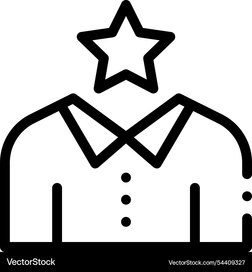Leader icon thin linear style design isolated Leader icon thin linear style design isolated vector image