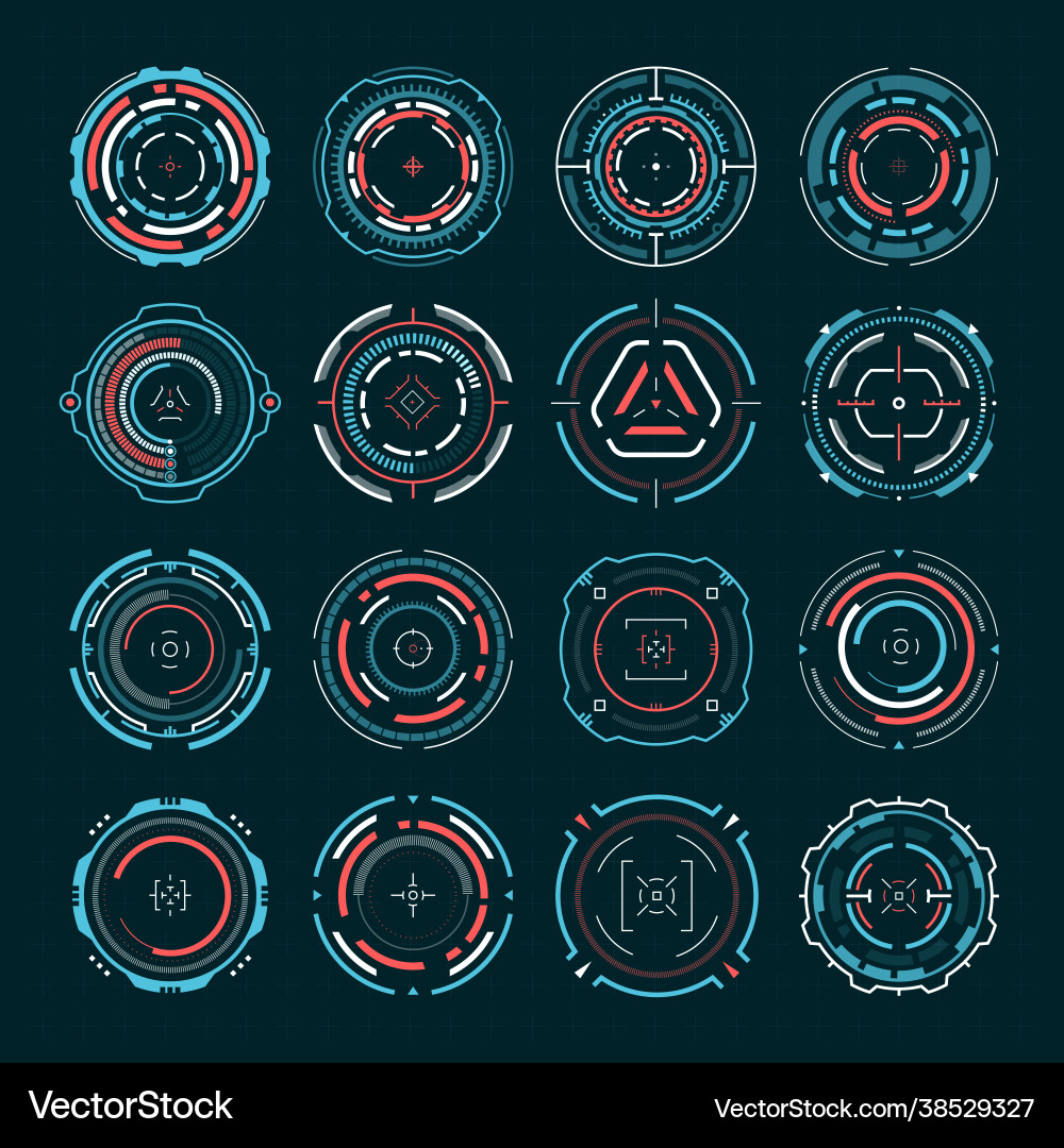 Sci-Fi Targeting System vector image