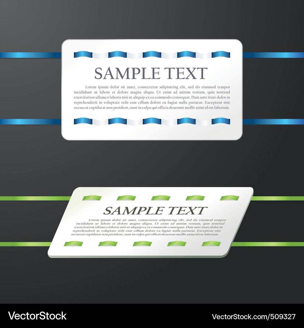 Stitched Ribbon Celebration Banner Vector Image