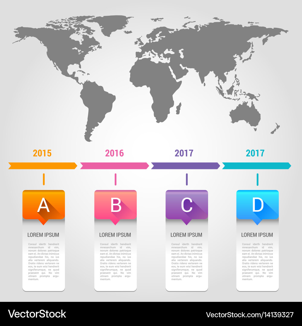 World map pointer marks icon flat web sign symbol Vector Image
