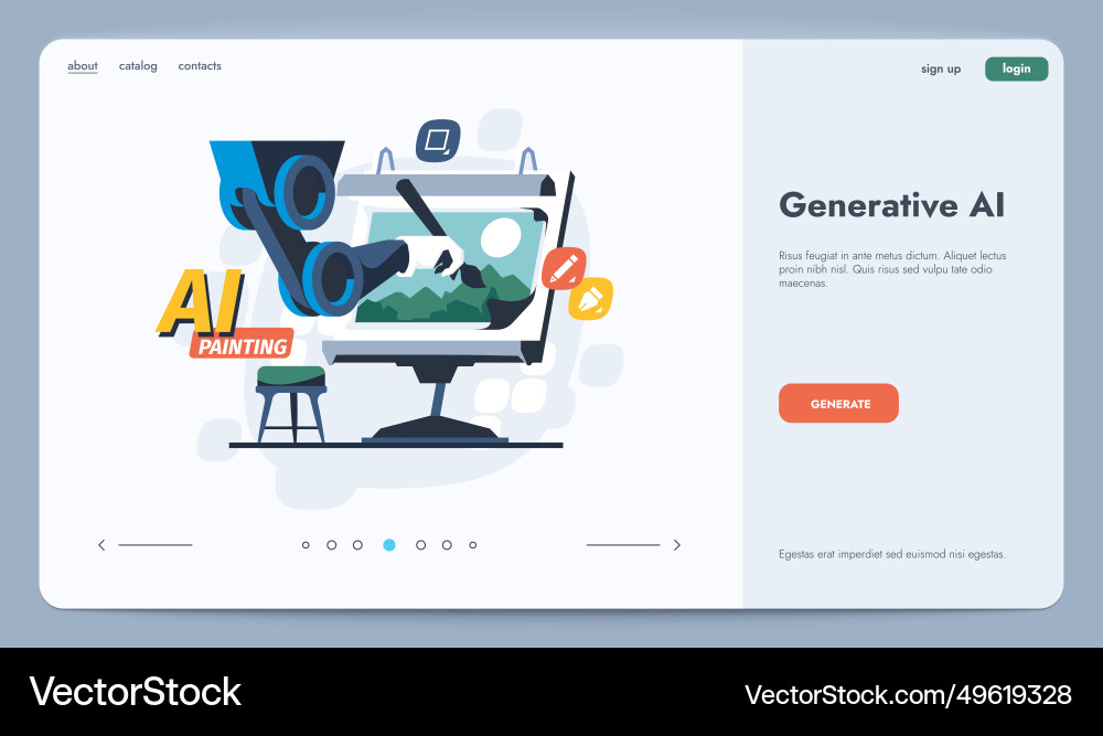 Generative AI Cyberspace Backdrop vector image