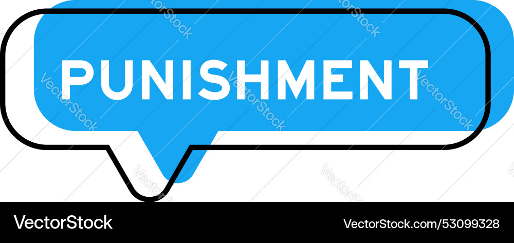 Speech Banner und blauer Schatten mit Wortstrafe Speech Banner und blauer Schatten mit Wortstrafe vektorbild