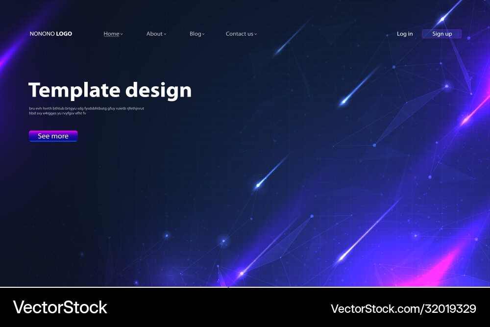 Abstract Data Network Background vector image