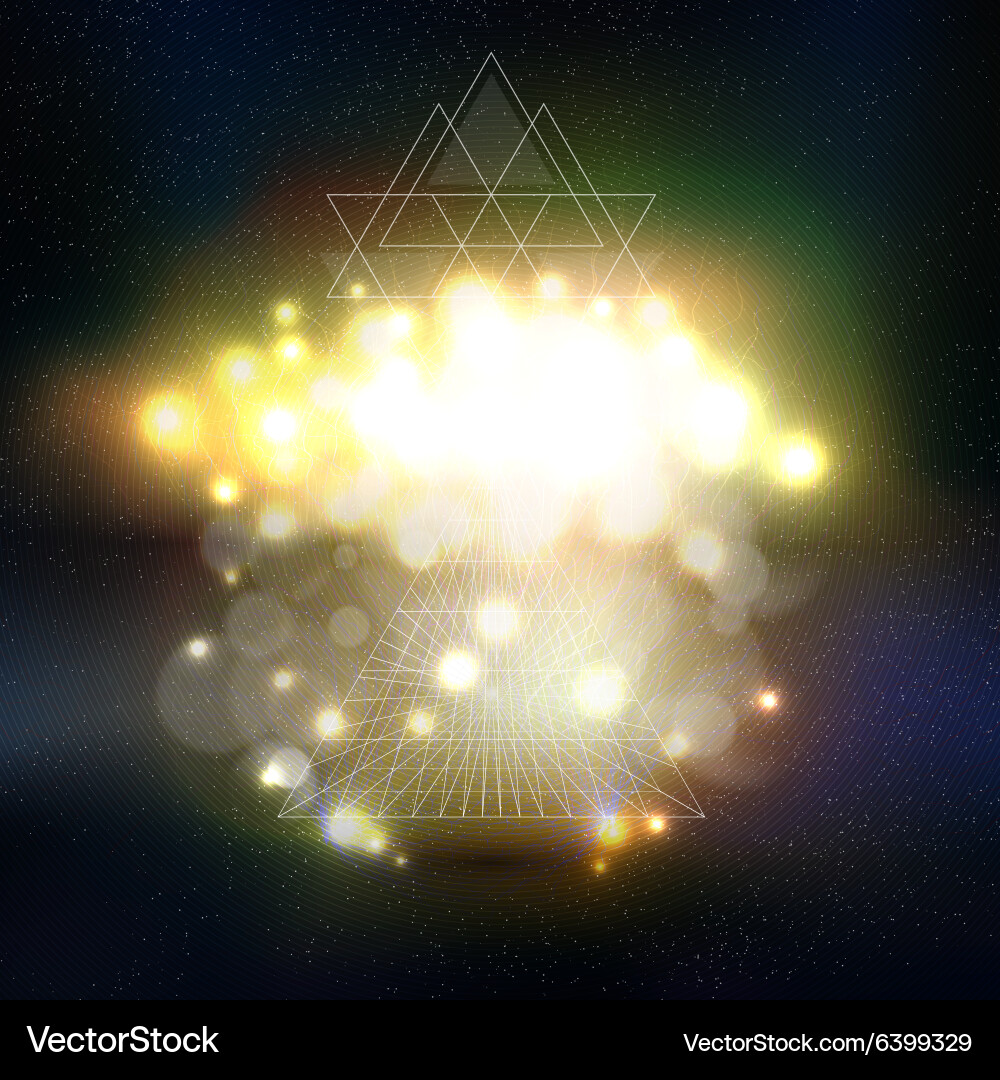 Abstract multicolored background with bokeh lights vector image