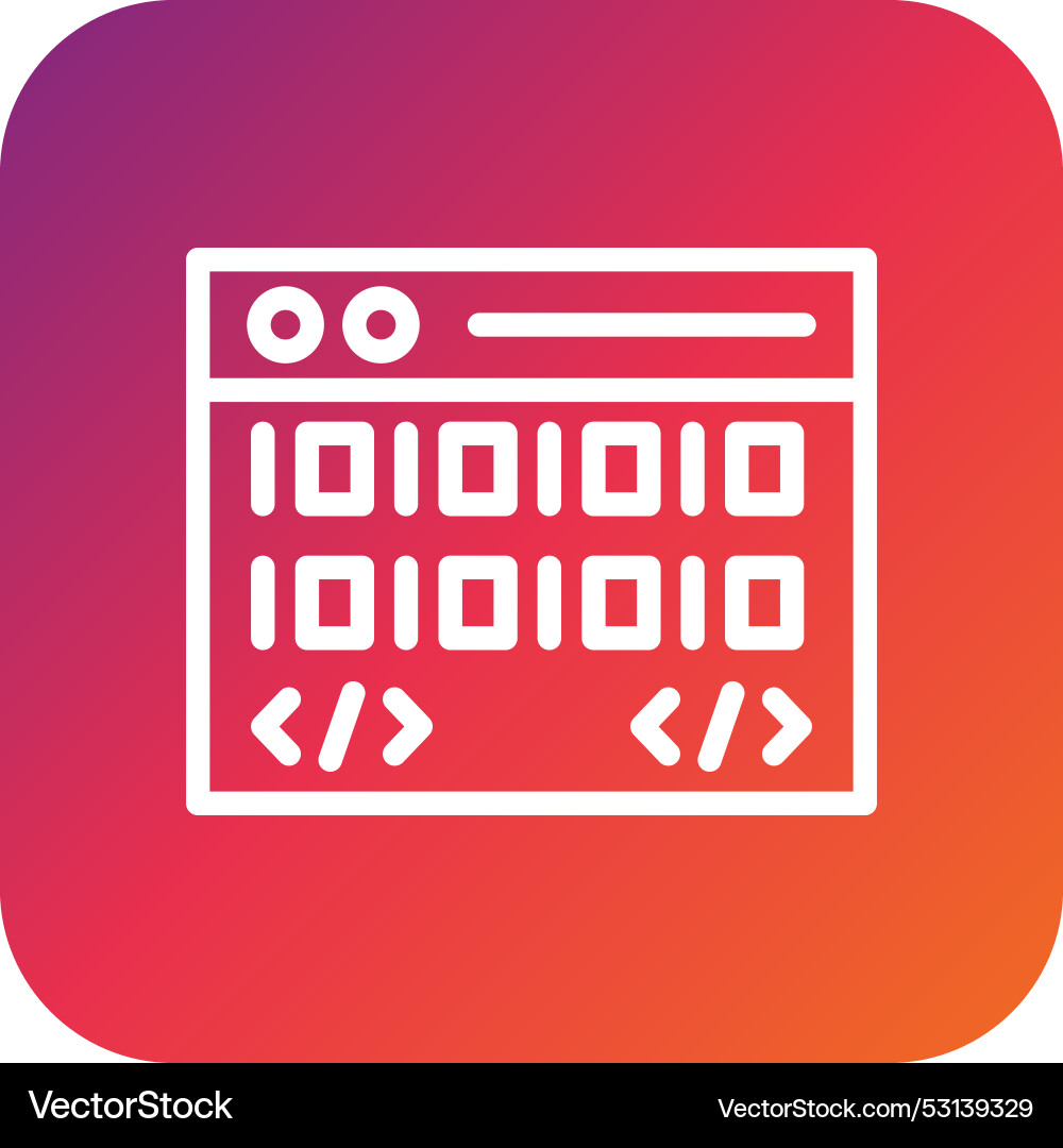 Coding icon design vector image
