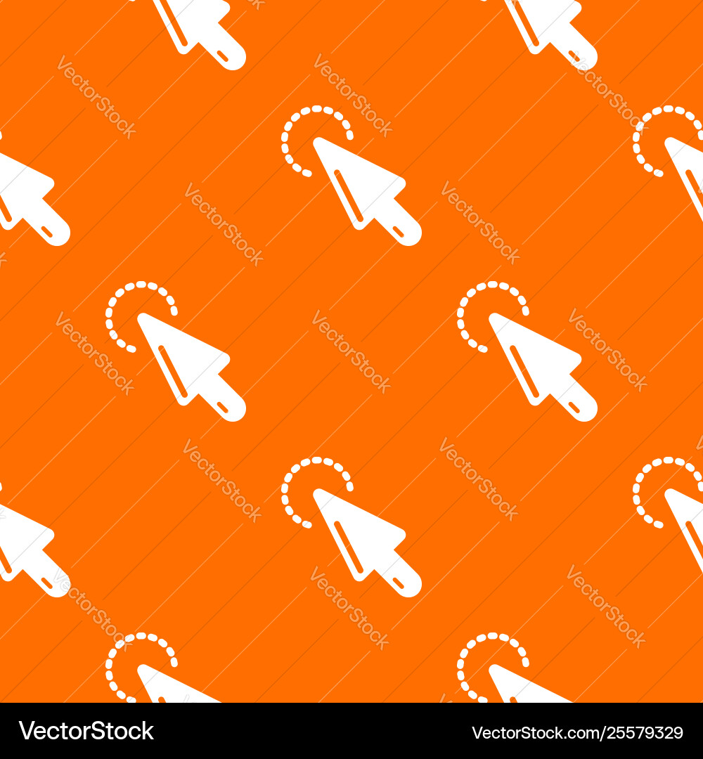 Cursor clean pattern orange Cursor clean pattern orange vector image