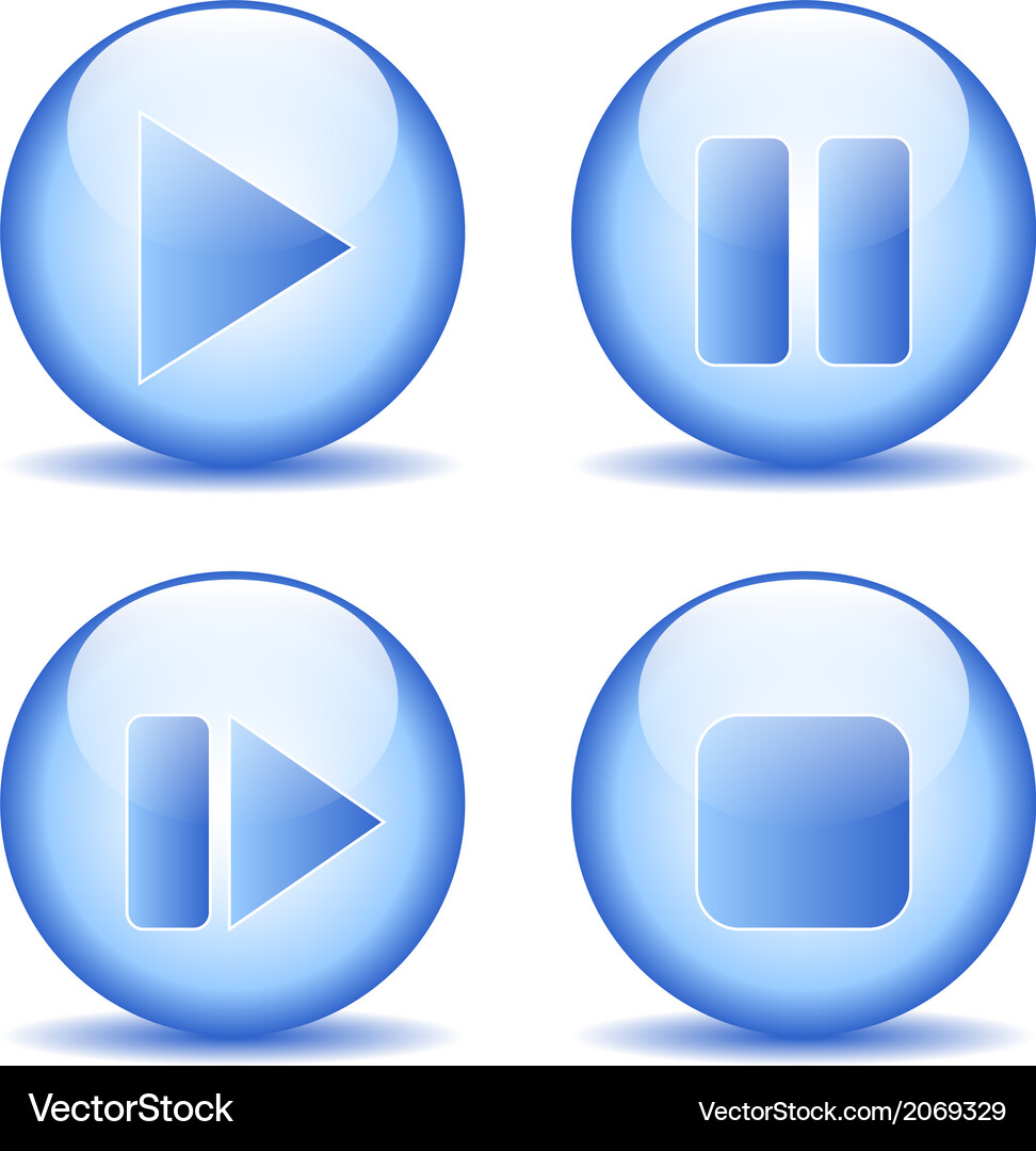 Elements buttons set Vector Image