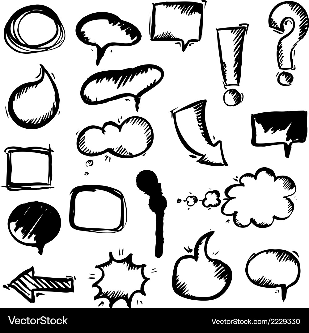 Chalkboard Sketch - Hand Drawn Vector Image