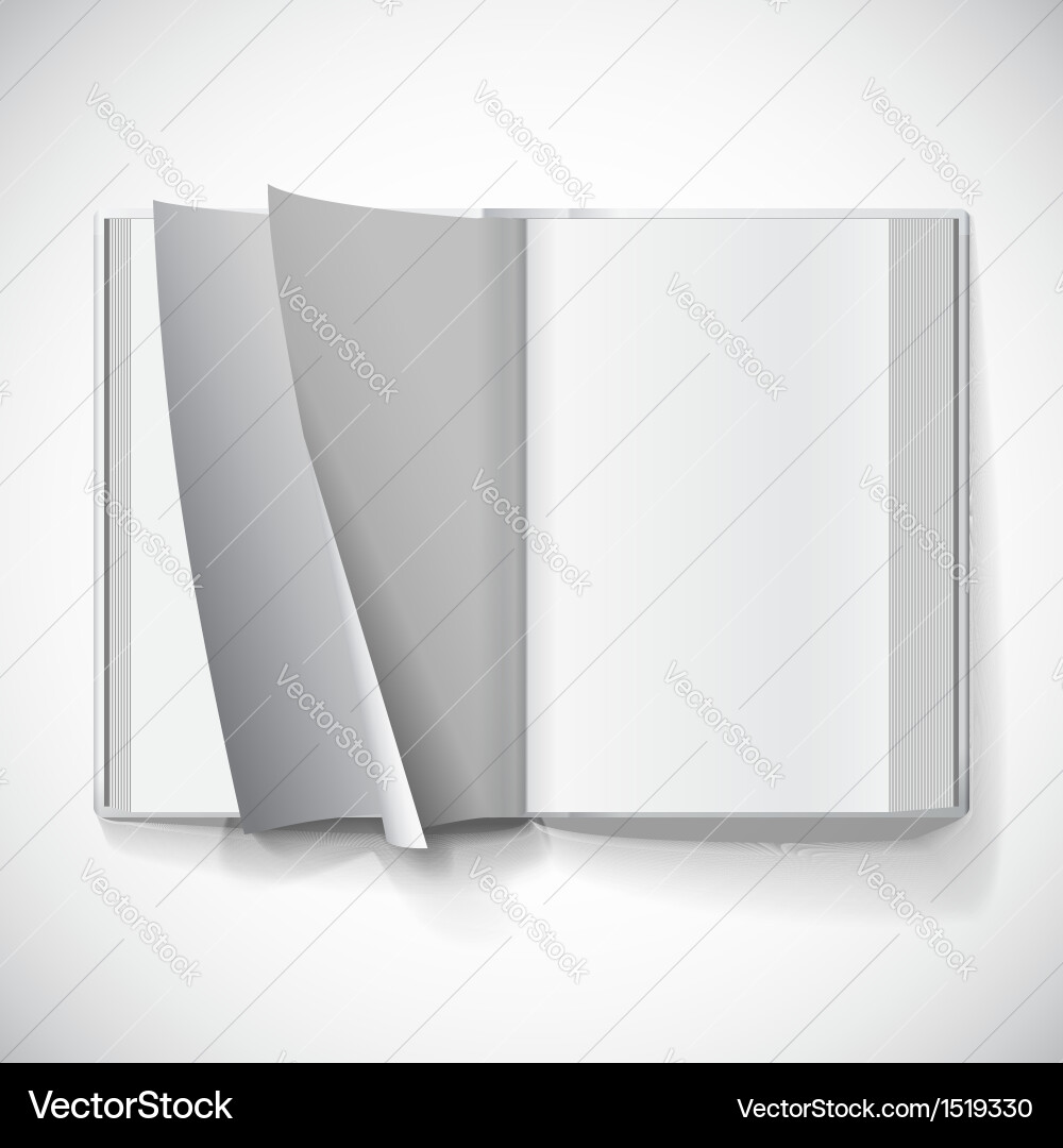 Open Book with Gradient Mesh vector image