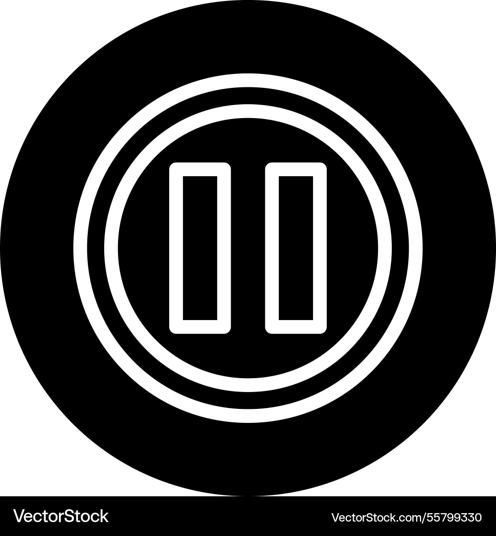 Pause icon design Vector Image