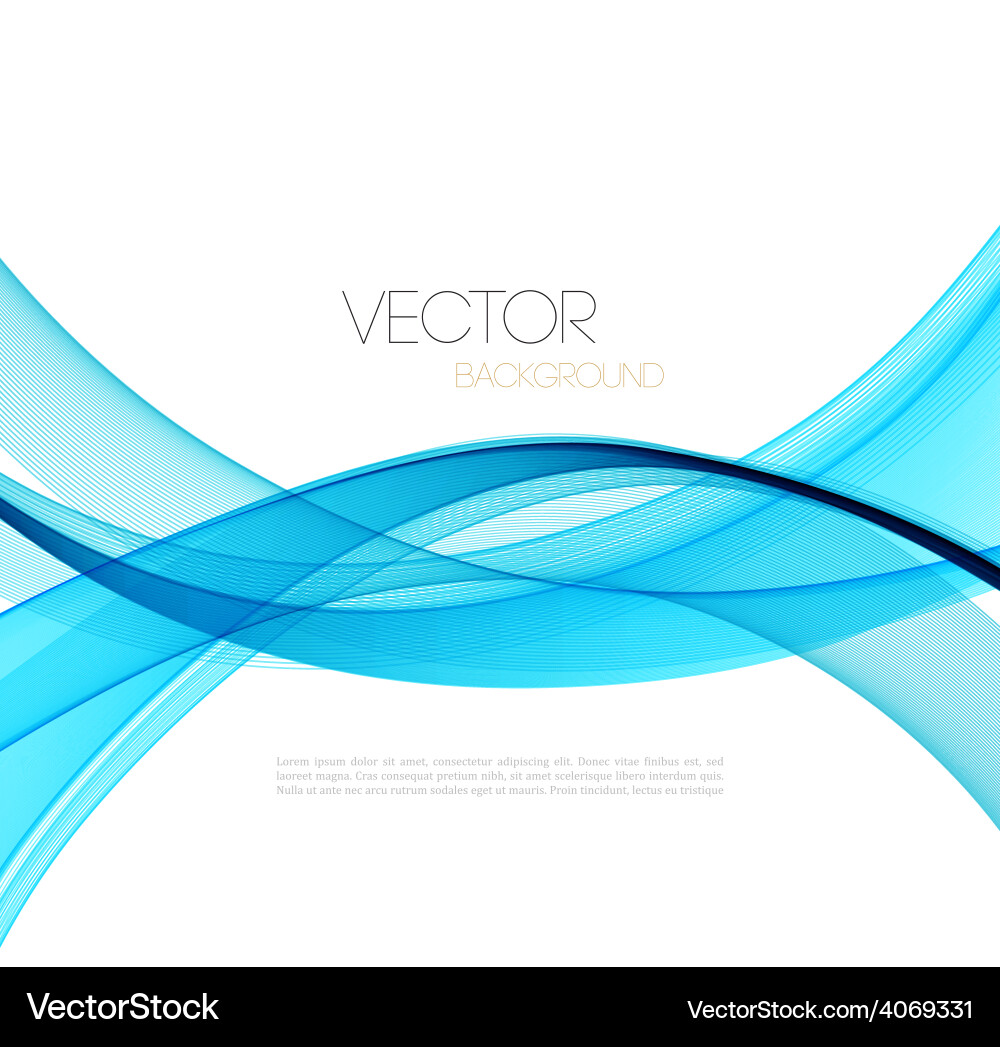Abstract curved lines background template vector image