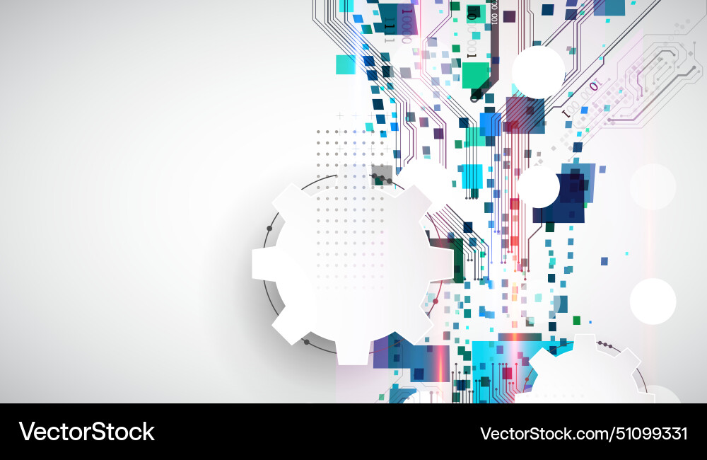 Abstract technological background with squares Abstract technological background with squares vector image