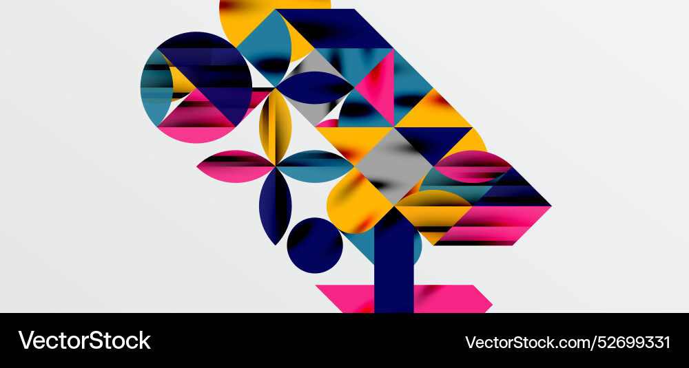 Geometric Neo Patterns - Abstract Background Vector Image