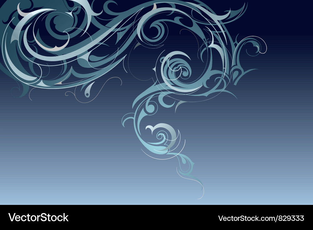 Abstract Swirl Pattern Vector Image