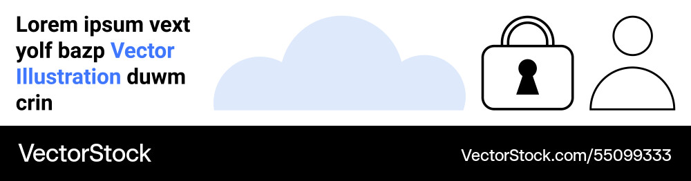 Cloud storage security with user authentication Cloud storage security with user authentication vector image