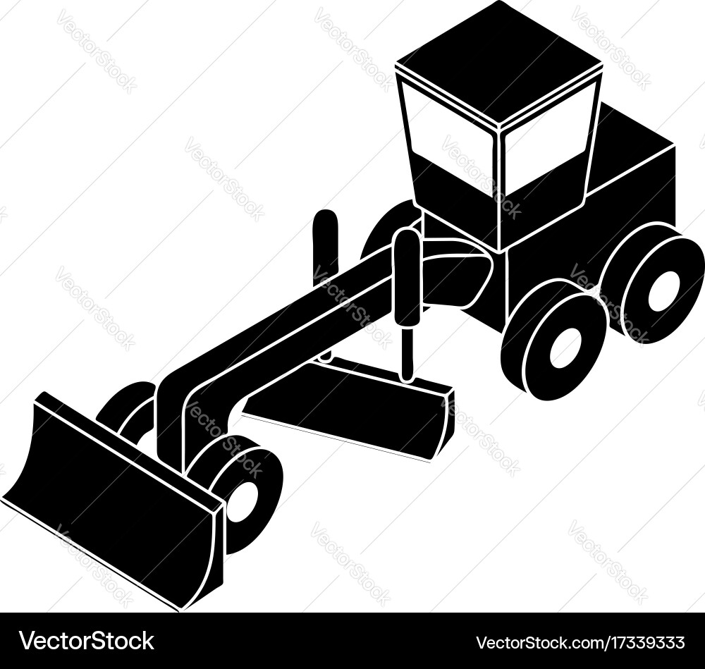Grader icon simple style vector image