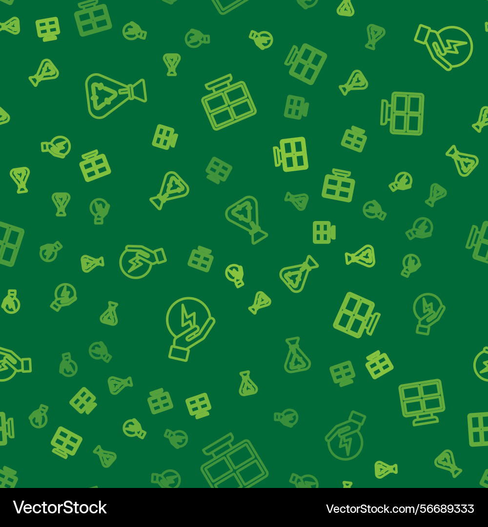 Set line garbage bag with recycle lightning bolt Set line garbage bag with recycle lightning bolt vector image