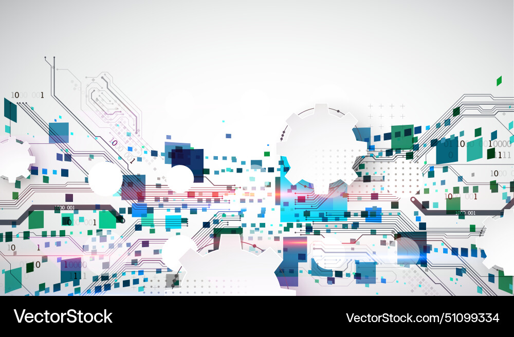 Abstract technological background with squares Abstract technological background with squares vector image