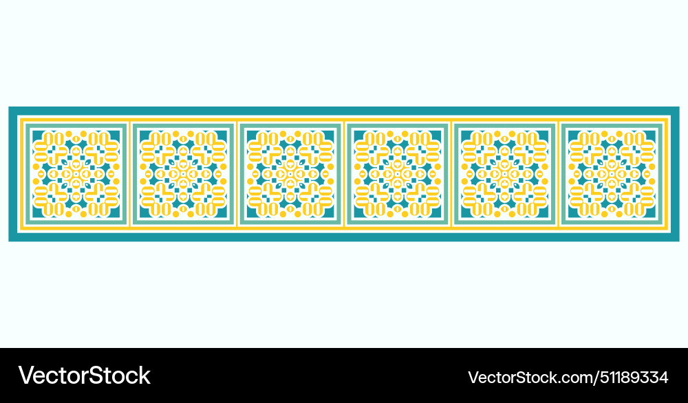 Colorful pattern border design Colorful pattern border design vector image