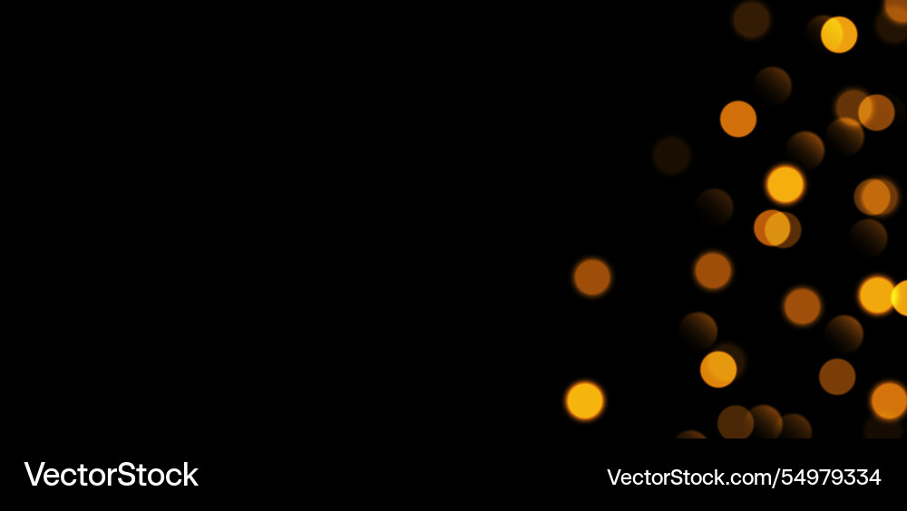 Golden bokeh blurred background with sparkling Golden bokeh blurred background with sparkling vector image