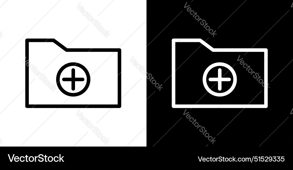 Add folder icon set new file symbol create Add folder icon set new file symbol create Vector Image