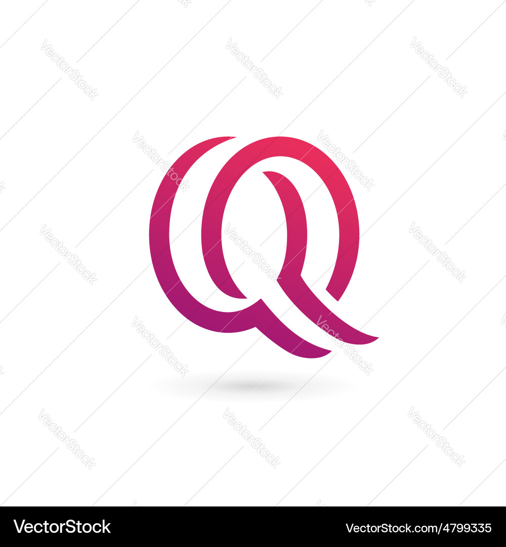 Buchstaben q Logo-Icon Design Template-Elemente Vektorbild