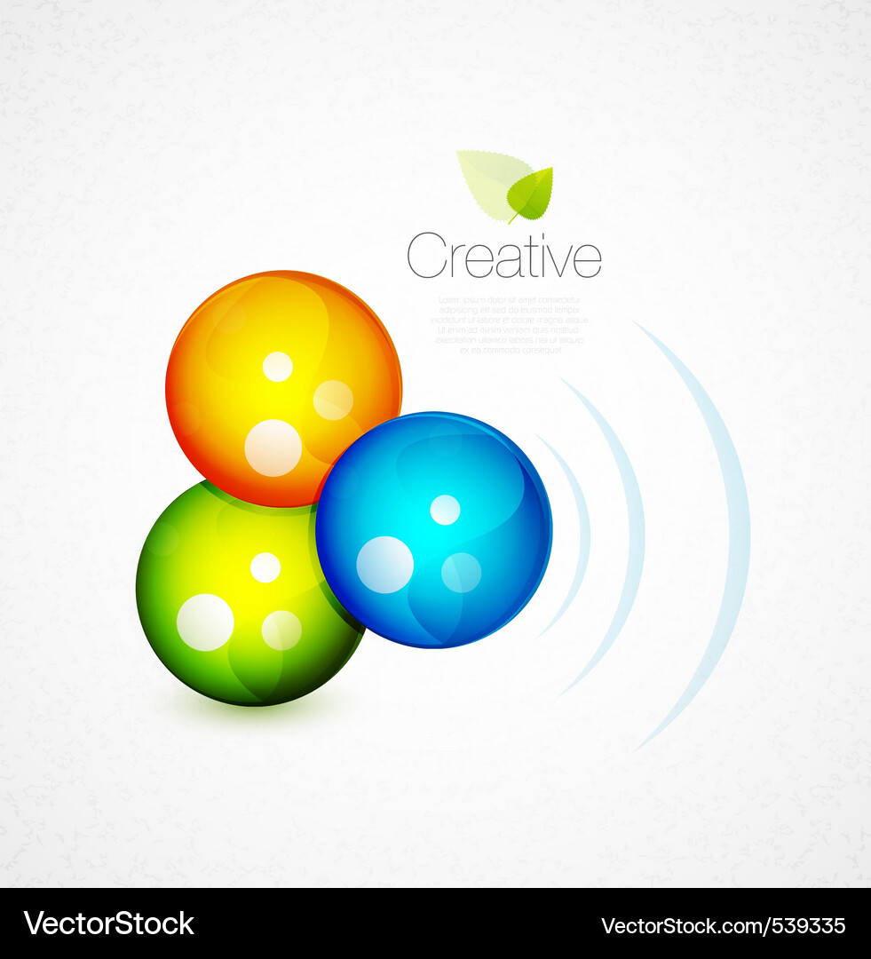 Colorful Orbs - Modern Digital Vector Image