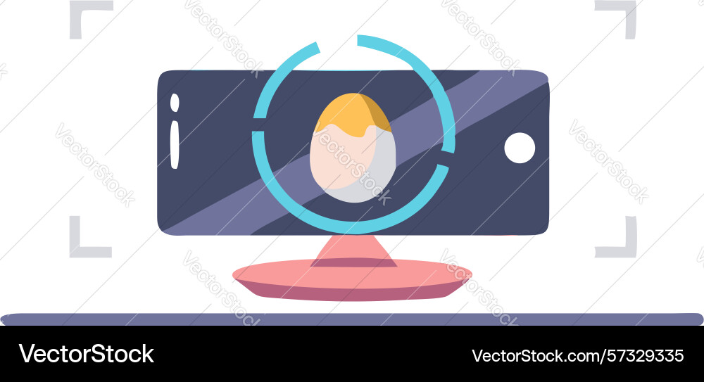 Digital workspace monitor displaying a cosmic vector image