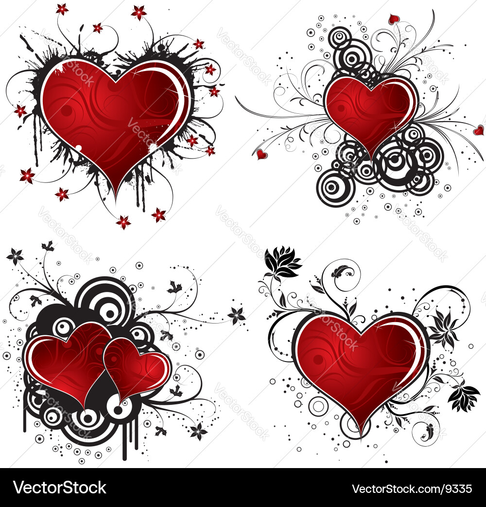 Heart Background Vector Image
