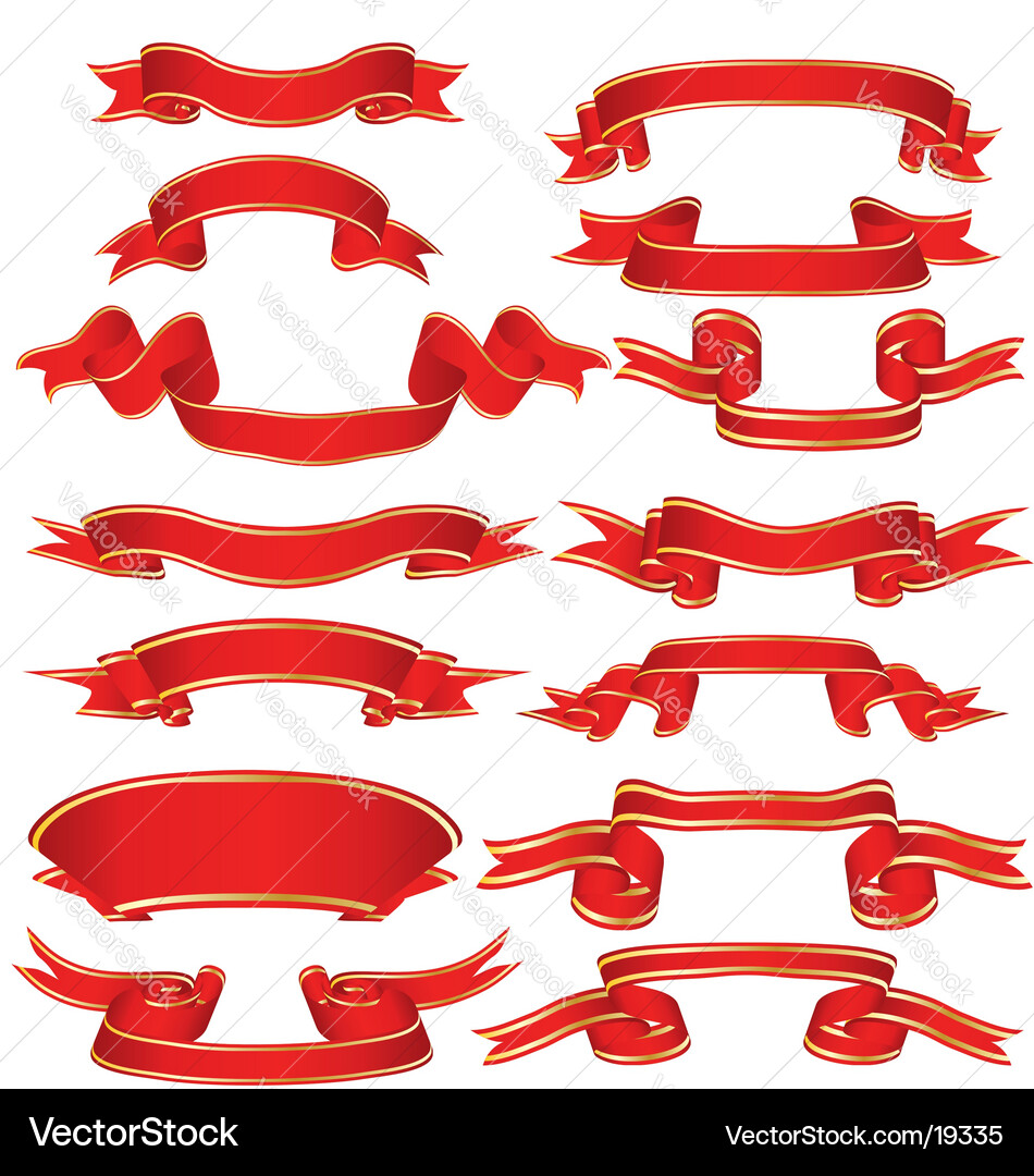 Ribbons Royalty Free Vector Image - VectorStock