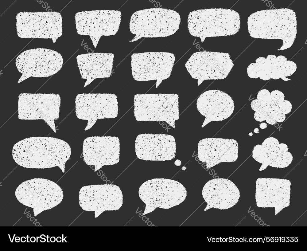 Speech bubbles set with various shapes and styles Vector Image