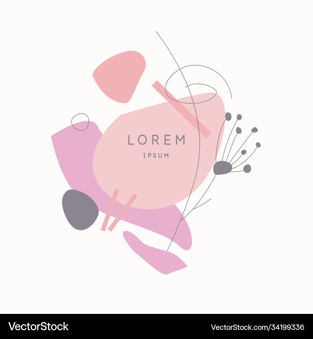 A composition with abstract elements in popular A composition with abstract elements in popular vector image