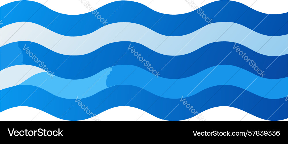 Abstract blue wavy pattern fluid and dynamic vector image