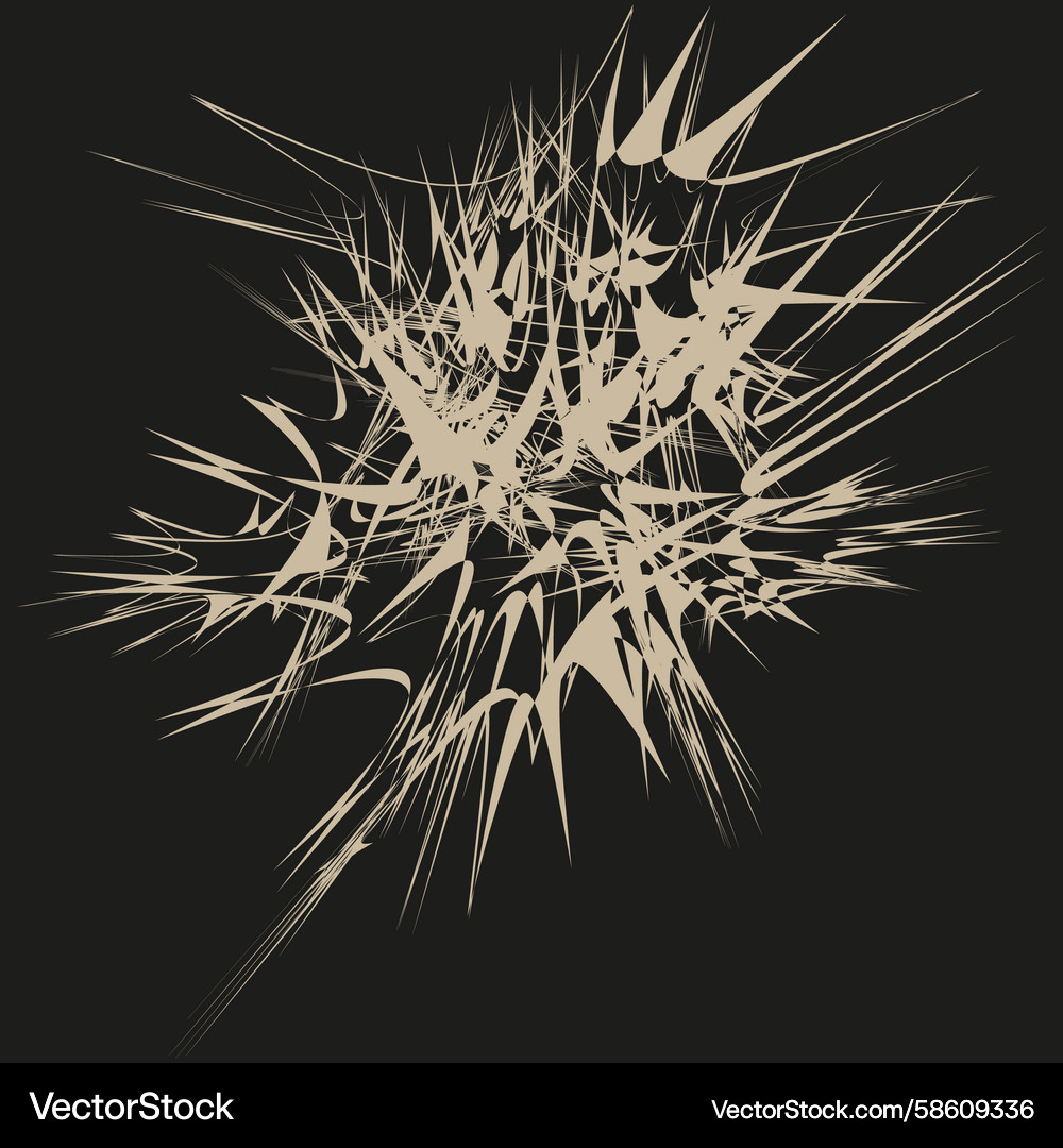Abstract burst lines dynamic explosion chaotic Vector Image