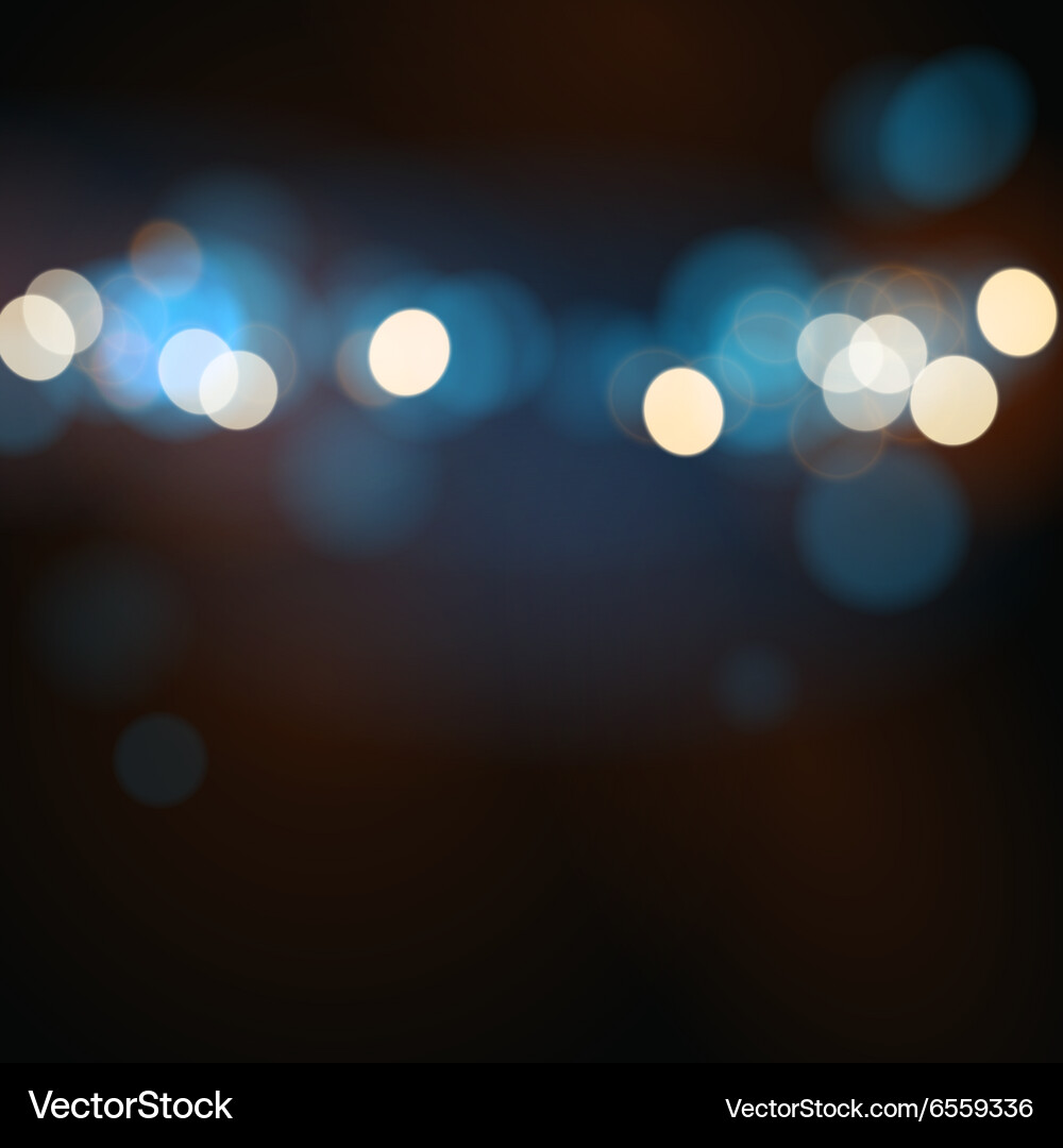Abstract Light Bokeh Background Vector Image
