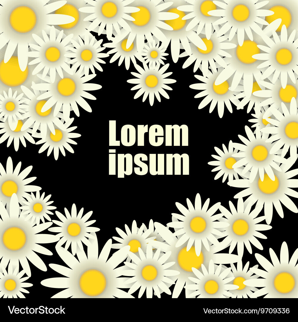 Beautiful greeting card with floral wreath can Vector Image