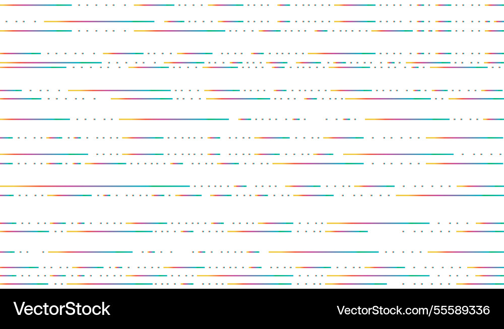Dashed line pattern colorful Dashed line pattern colorful vector image