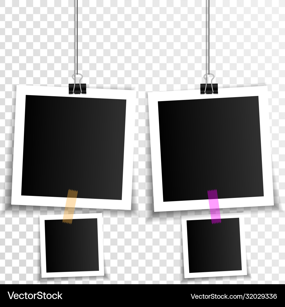 Set empty photo frames Set empty photo frames vector image