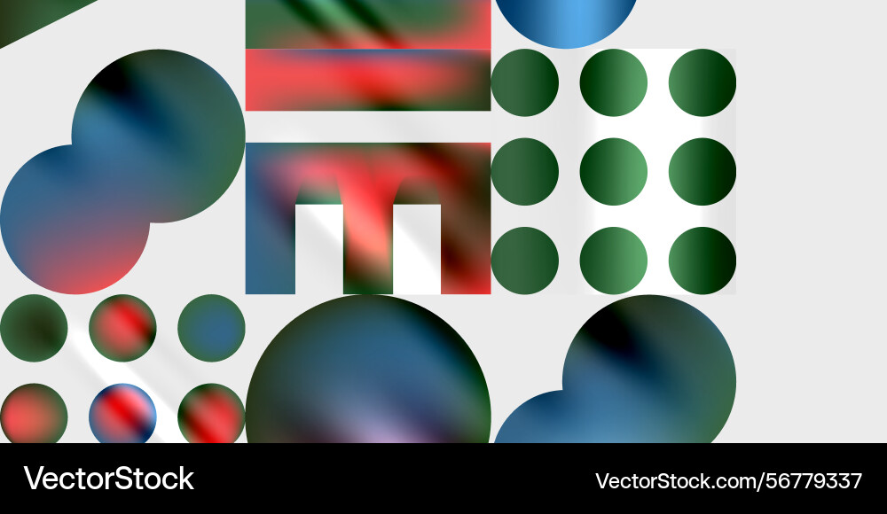 Abstract composition circles rectangles overlap Abstract composition circles rectangles overlap Vector Image