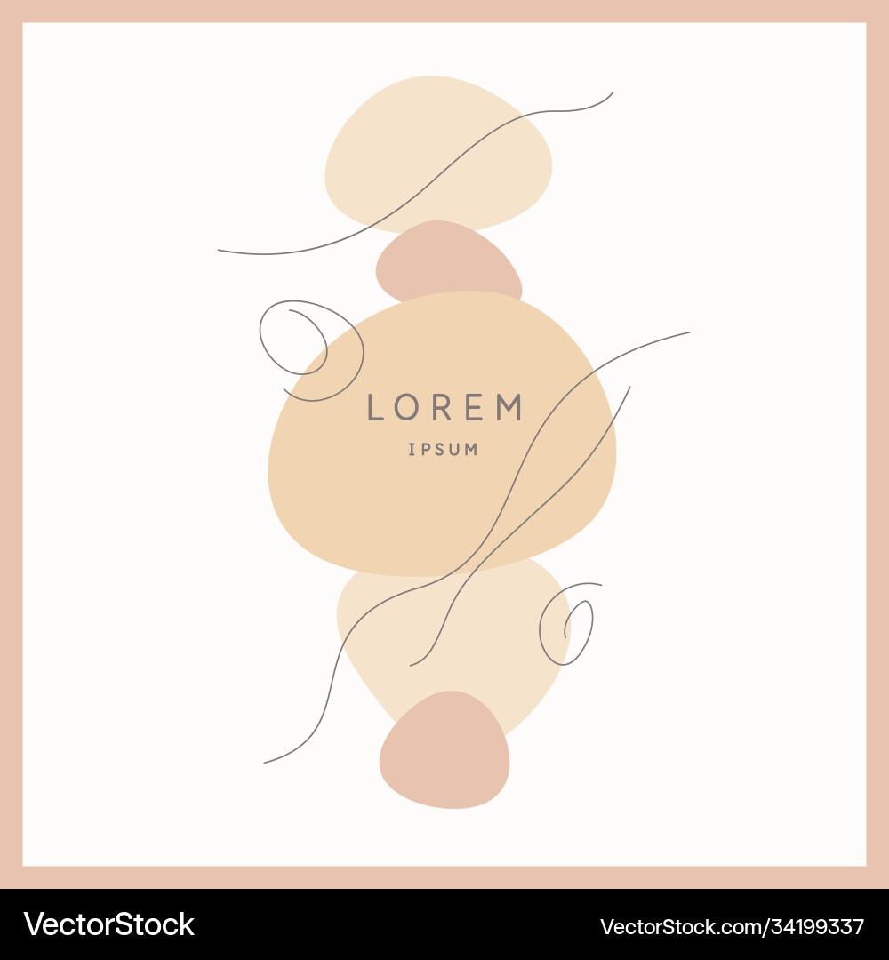 Abstract Geometric Composition vector image