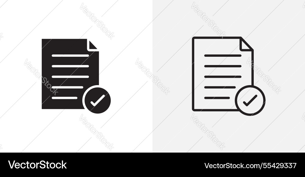 Accept document icons pack for apps and ui ux Accept document icons pack for apps and ui ux vector image
