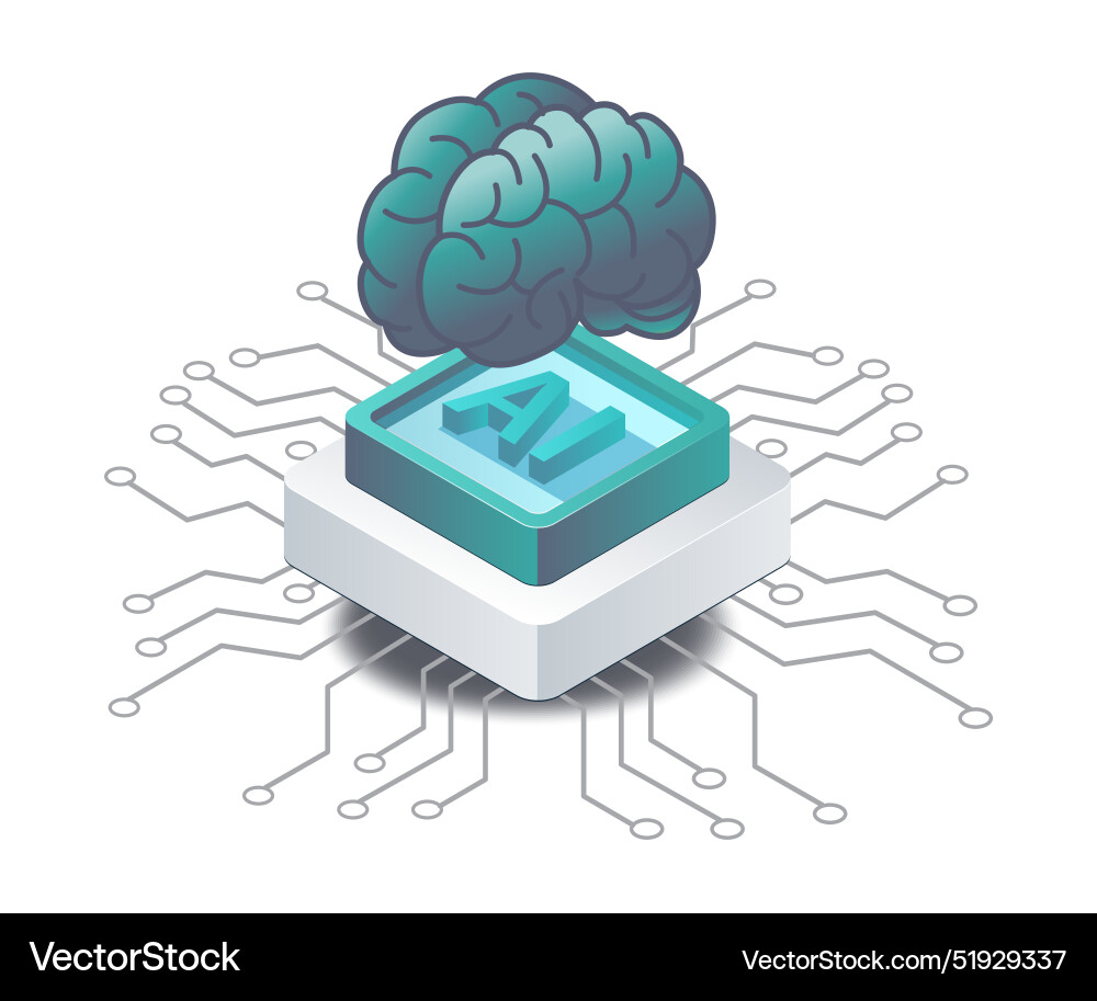 Developer of artificial intelligence networks Developer of artificial intelligence networks vector image