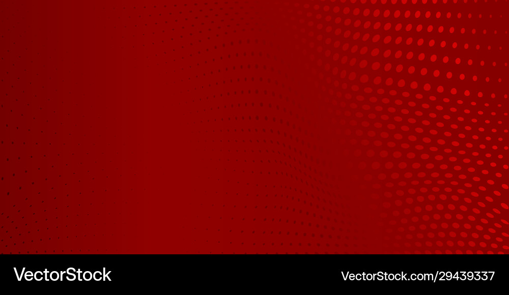 Red Halftone Dots Abstract Background Vector Image