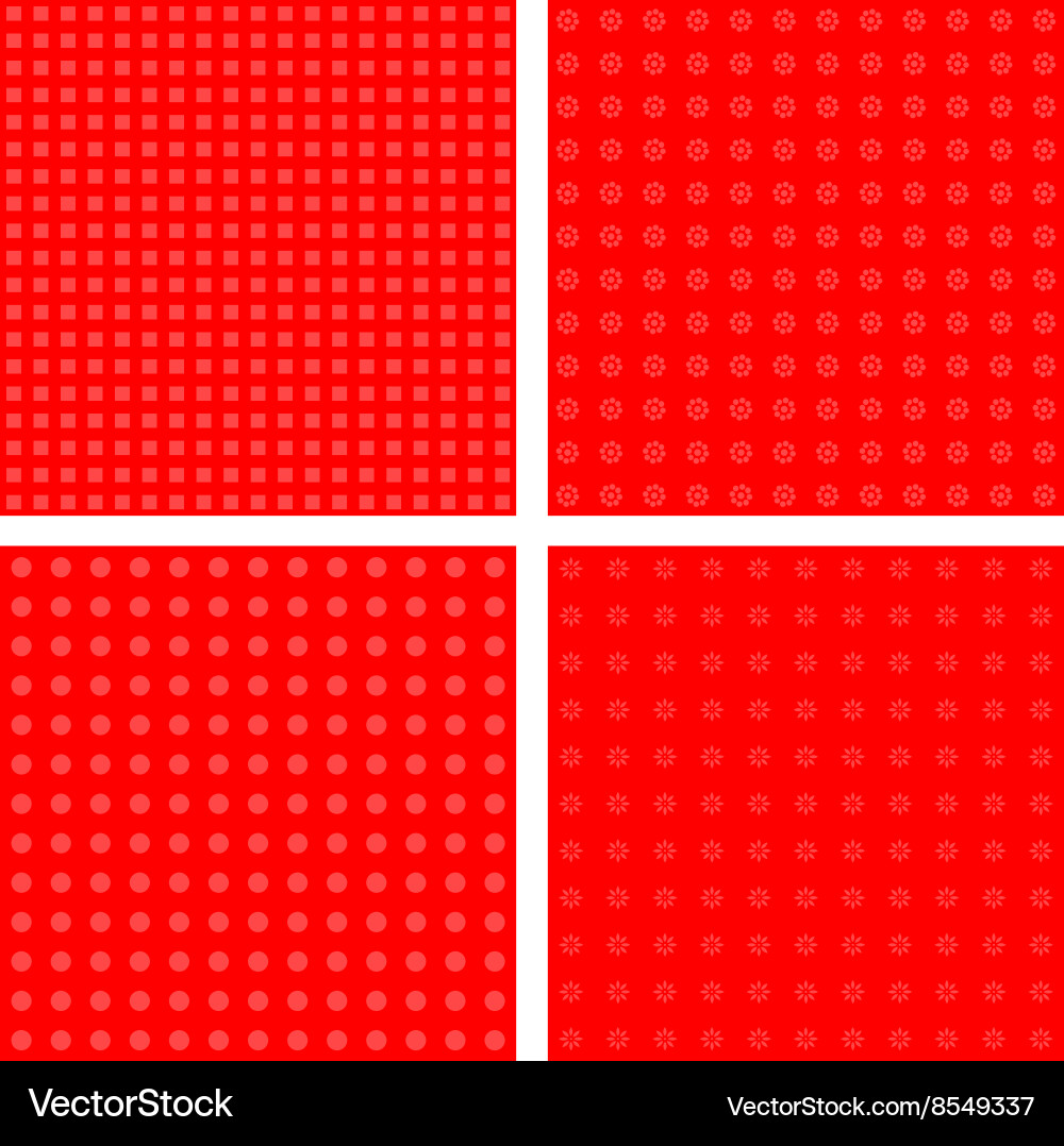 Red seamless pattern Vector Image