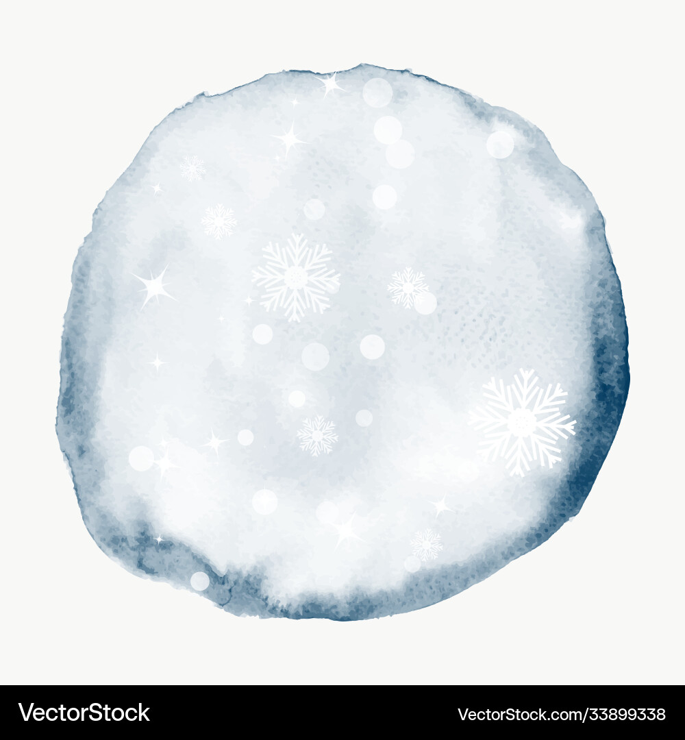 Background with star and snowflakes on circle Background with star and snowflakes on circle vector image